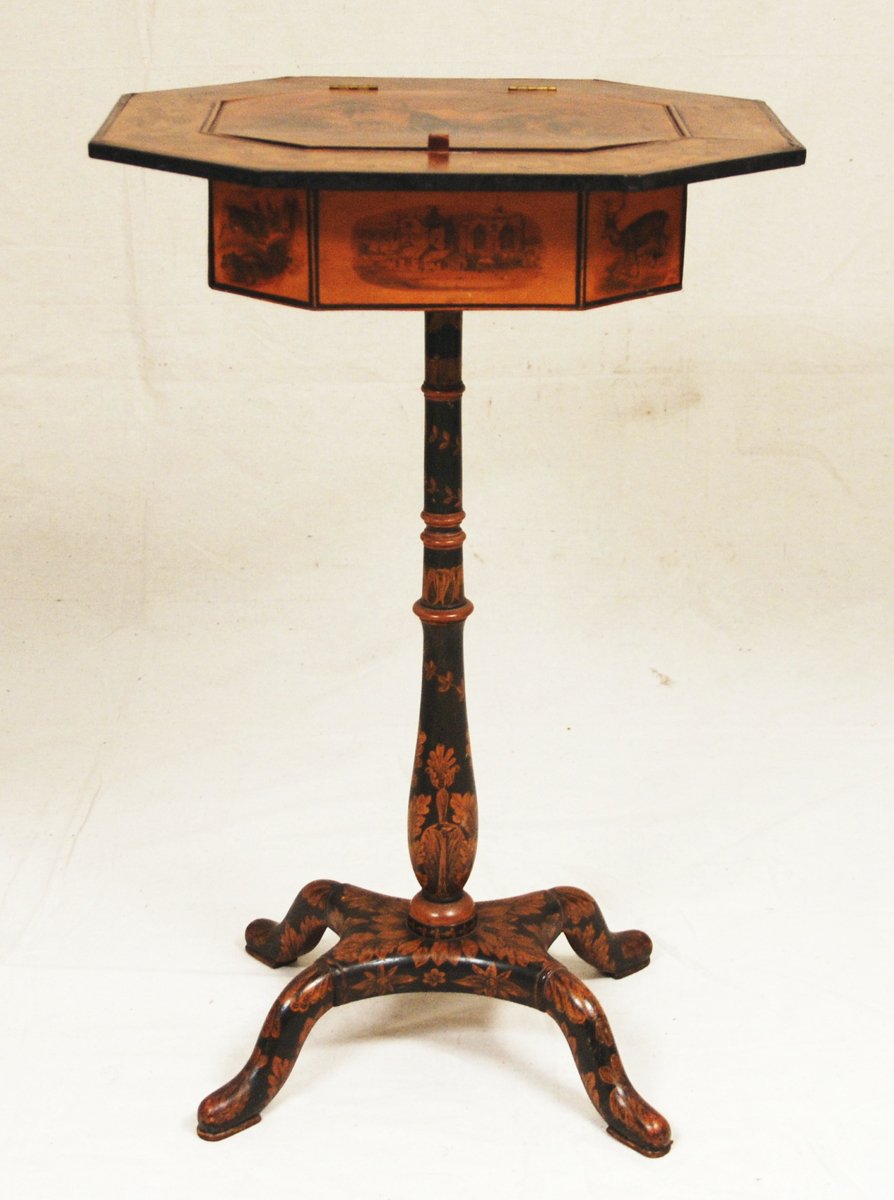 A Fine Regency Penwork & painted Stand