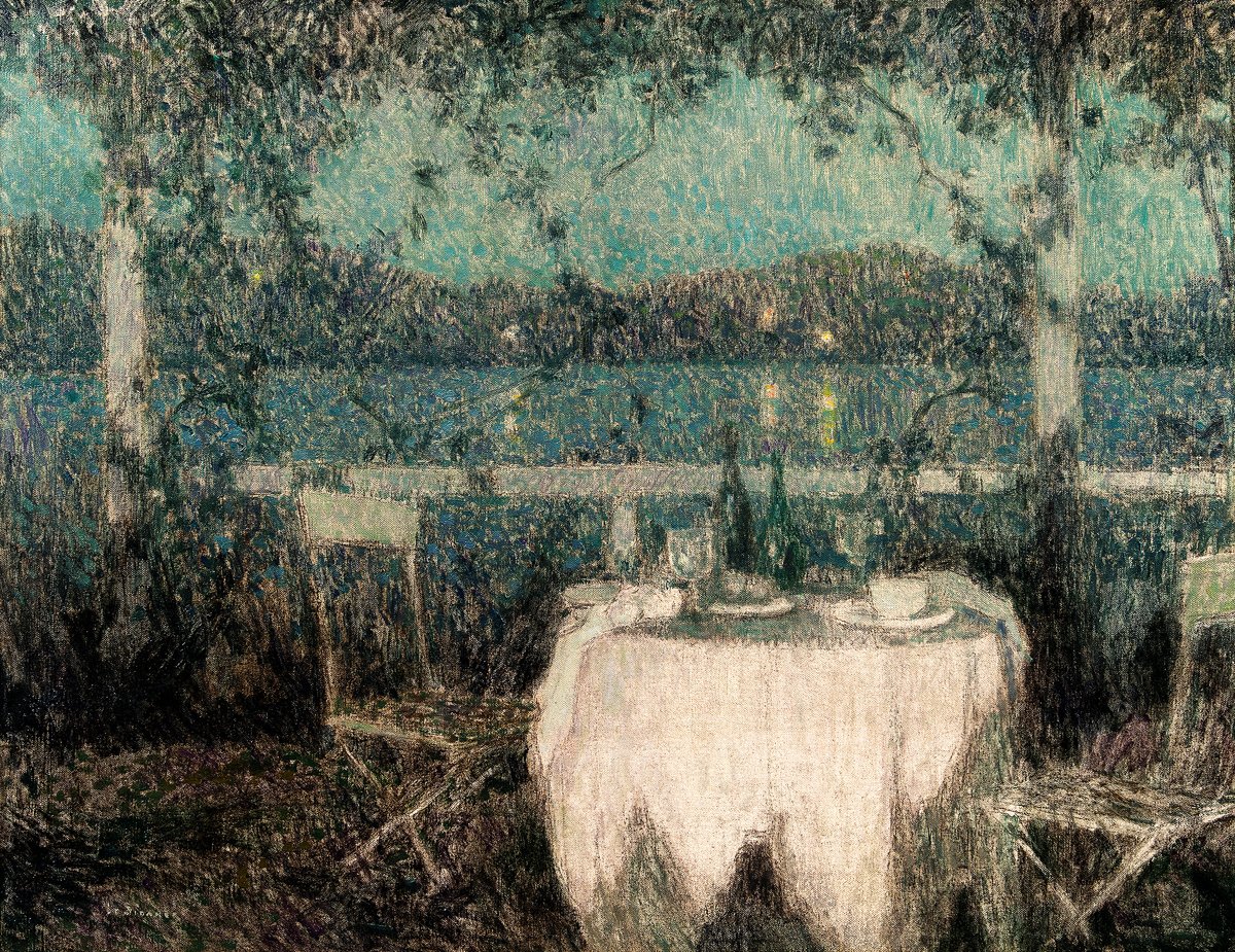 La Table sur la Terrasse au Clair de Lune,  Villafranche-sur-Mer