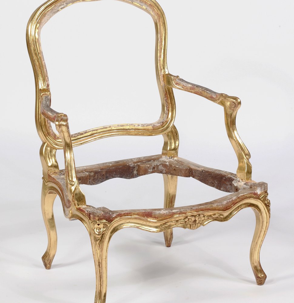 Louis XV Giltwood Armchair - David Neligan Antiques