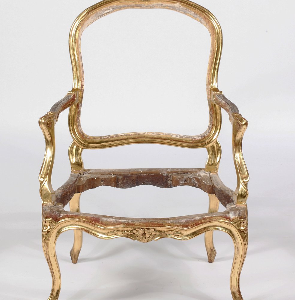 Louis XV Giltwood Armchair - David Neligan Antiques