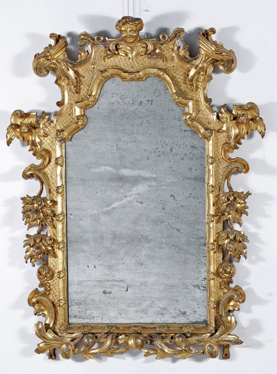 A Fine Italian Giltwood Mirror